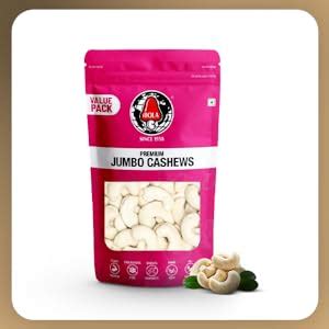 Bola Jumbo Sized Dried Cashew W180 1Kg (2x500g) : Amazon.in: Grocery ...