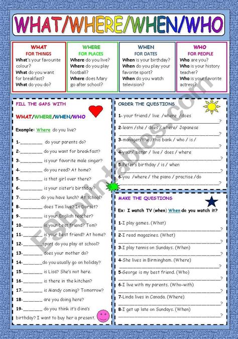 Image result for Question Words Song