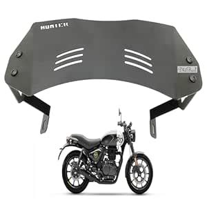 Dhe Best Bike Metal Windshield Visor Flyscreen Direct Fit with Fittings ...
