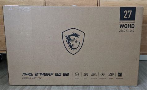 新品 MSI ゲーミングモニター MAG 274QRF QD E2 ディスプレイ・モニター