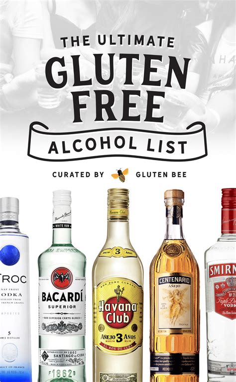 Gluten Free Alcohol List: Wheat Free Alcohols and Drinks - GlutenBee