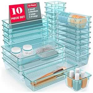 TEX-RO Drawer Organizer Tray/Multi-Purpose Drawers Organisers/Dressing ...