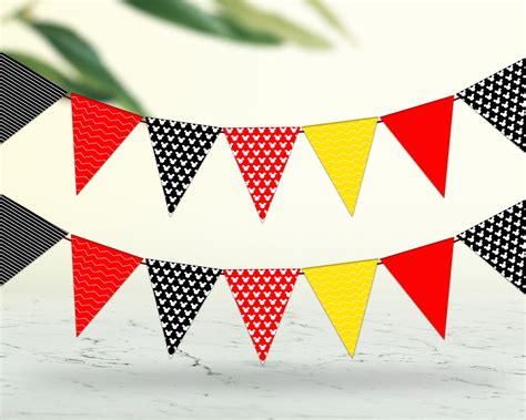 Mickey Mouse Flag Hanging | Birthday Party Supplies India Online