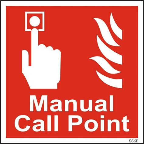 JEEPL Manual call point SIGN BOARD, ACP WITH VINYL, 10X8 INCHES (03 ...