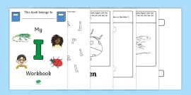 Alphabet Workbook - 'i' Words for Kids