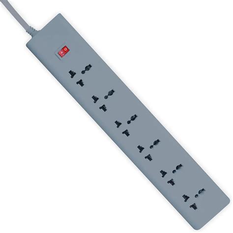 FatCherry Powerstrip 250 Volts Extension Board with 6 International ...