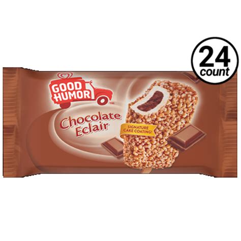 Good Humor Chocolate Eclair Ice Cream Bar, 4 Oz (24 Count) - RocketDSD