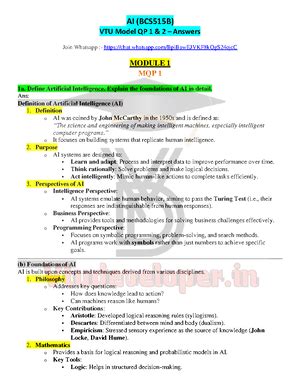 BCS501 model question paper Solutions - Model Question Paper- 1 with ...