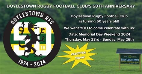 Doylestown Rugby Football Clubs 50th Anniversary Weekend, 3650 Cold ...