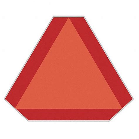 Triangle, Orange/Red, Reflector - 19TZ96|SMV998 - Grainger