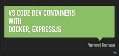 [DevContainer] Debugging ExpressJS app with Docker and Visual Studio ...
