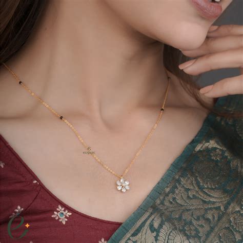 Pick the Single Blossom Mangalsutra with Grace – Engage Jewels