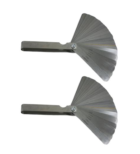 Abn Feeler Gauge Measurement Tool 2pk 32pc Universal Thickness Gauge ...