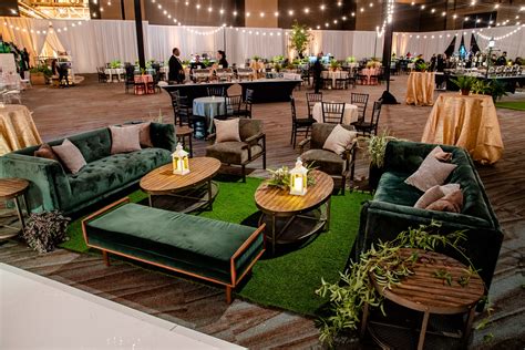 Oversized green lounge for corporate event – Artofit
