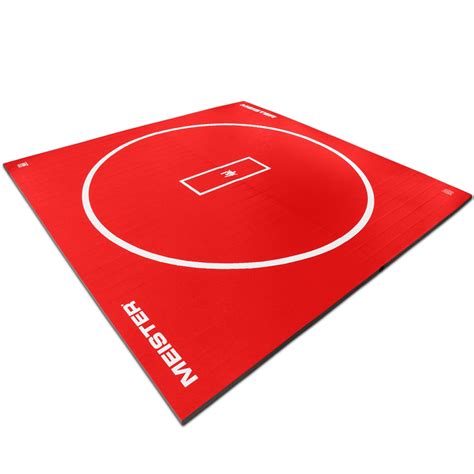 Meister FlexFloor 10ft x 10ft Roll-Up Wrestling Mat - Red | Meister
