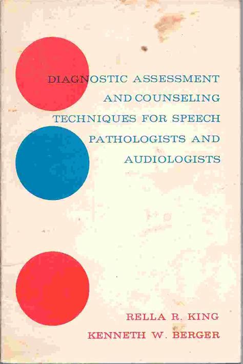 Buy Diagnostic assessment and counseling techniques for speech ...