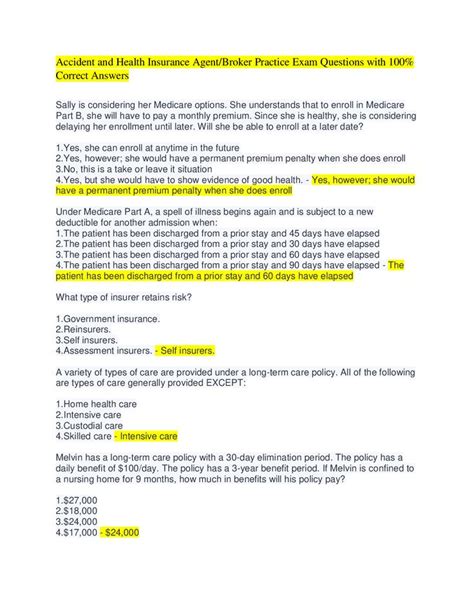 Insurance Exam Practice Test 的图像结果