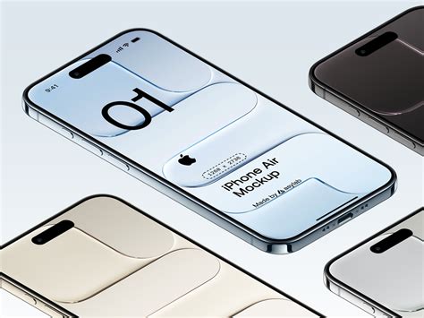 Free iPhone 17 Air PSD Mockups