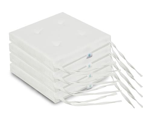 HOME COLORS.IN Square Chair Pad - Cotton Cover with Rich Poly Fiber ...