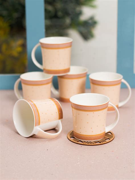 Buy Jackson Hilton Coffee & Tea Mug Set of 6 (394) Online – Clay Craft ...