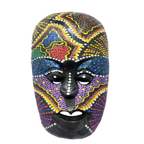 VANIYA African Masks Wall Decor- Chiseled Wood Hand Aboriginal Mask For ...