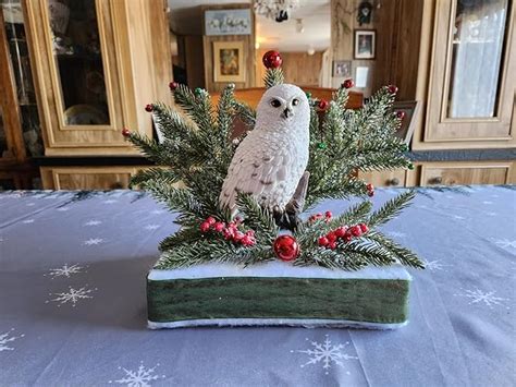 Pacific Giftware 6.7" Tall Realist Look Snow Owl Standing Resin ...