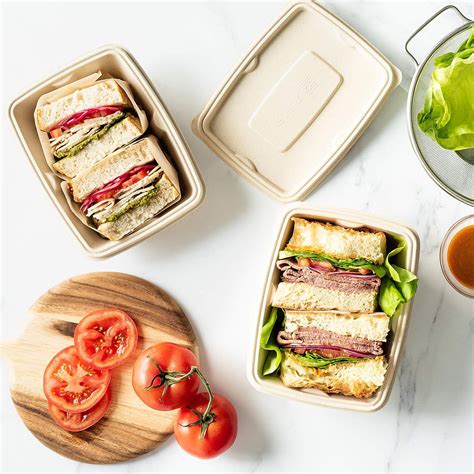 Embracing Sustainability: The Unbleached Bagasse Rectangular 33 Oz 1000 ...