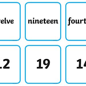 Number Snap Numerals and Number Words 0-20 Matching Cards - Number Snap