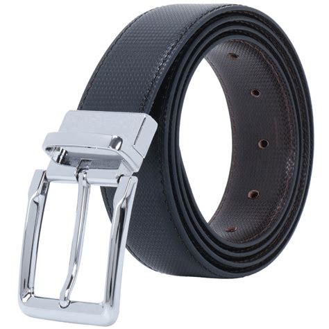 Labnoft Mens Pu Leather Reversible Belt