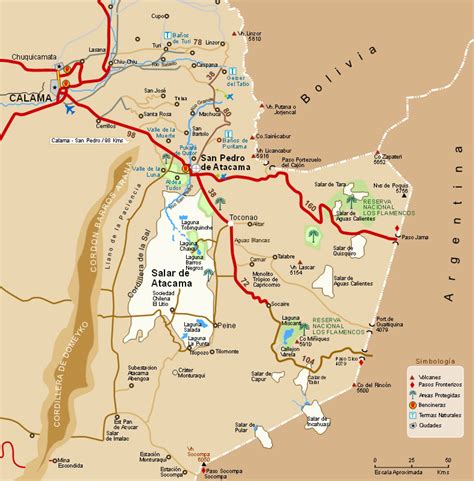 Map Of Atacama Desert