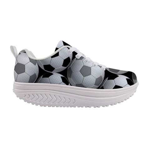 Buy LedBack Women's Lightweight Football Painting Fashion Wedges Plat ...