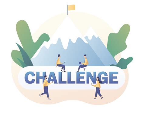 Business challenge, goal achievement, success, winning. Challenge big ...