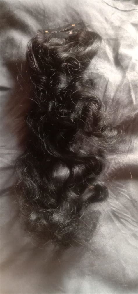 CADENZA HAIR Real 100% Natural Human Hair 2Clip-in Real Hair Extension ...