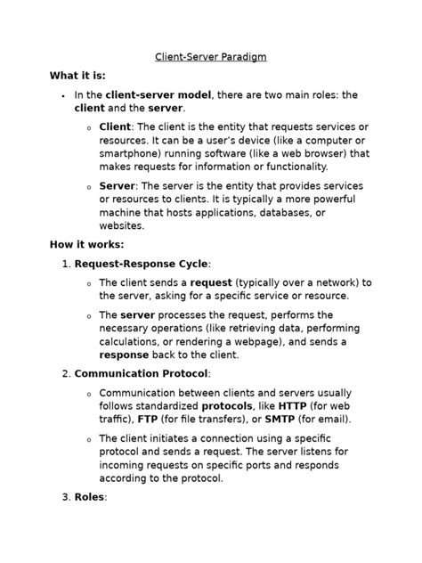 Image result for Client/Server Paradigm