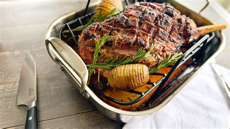 Roasted Leg of Lamb with Yogurt Marinade