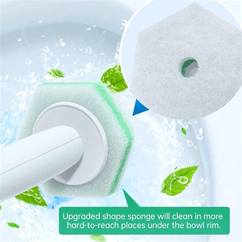 Buy 40 Pcs Upgraded Material Fresh Color Disposable Toilet Bowl Brush ...