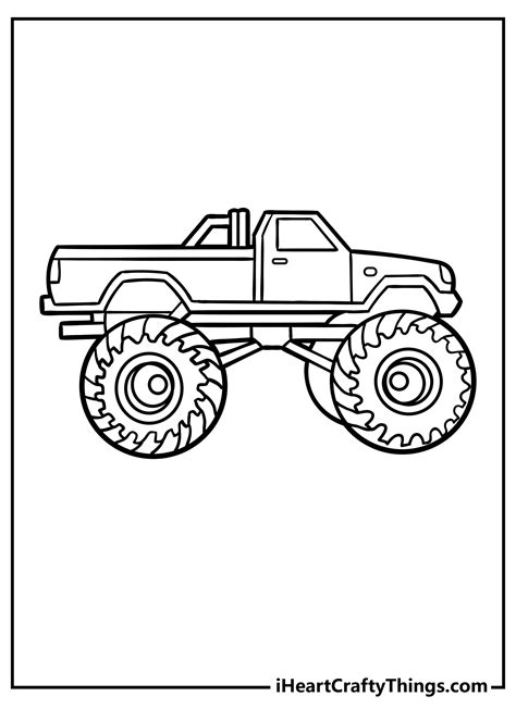 Monster Truck Coloring Sheet