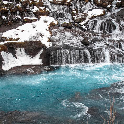 Download wallpaper 2780x2780 waterfalls, cascades, snow, winter ...