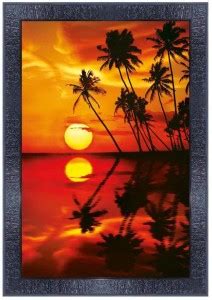 pnf Vastu Sunrise Landscape Scenery Wood Photo Frames with Acrylic ...
