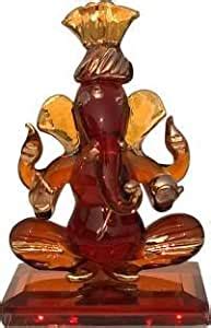 Somil Lord Ganesh Wearing Pagdi and Blessing Statue (Murti) Idol ...