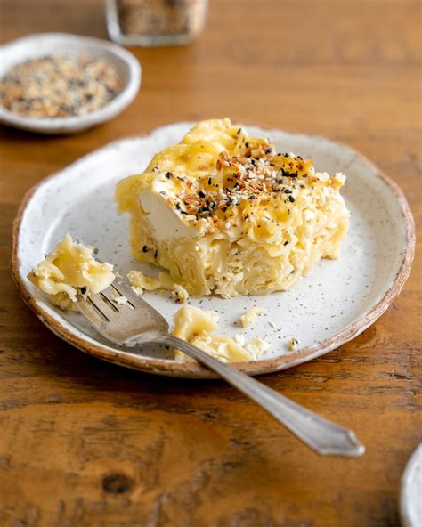 Everything Bagel Noodle Kugel - Nosh With Micah