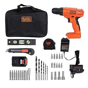 (Refurbished) BLACK+DECKER BDCD120VA-IN 20V Li ion Cordless MAX Drill ...