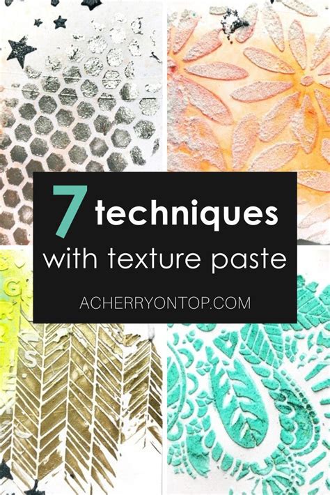 Rezultat imagine pentru Texture Paste Techniques