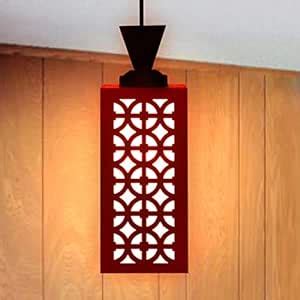 Buy Gojeeva The Wooden Hanging Lamp Style Hanging Lamp Creative Wood ...
