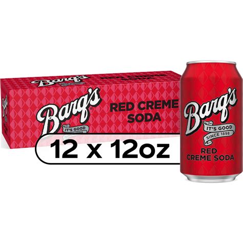 Barq's Red Creme Soda, 12 fl oz, 12 Pack Cans - Bold, Creamy ...