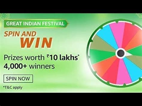 amazon spin winner today india,Are you ready to test your luck