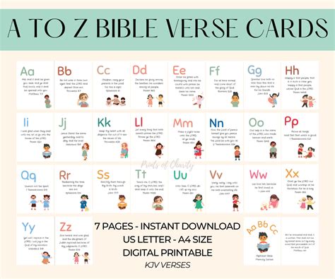 Bible Alphabet A To Z Printable - Bible Wisdom Hub