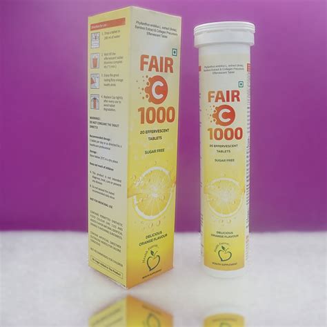 Fair C 1000mg Orange Flavour Sugar Free tablet