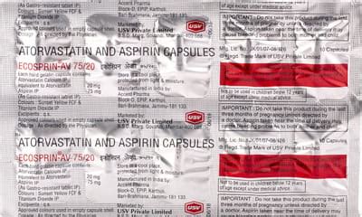 Ecosprin AV 75/20 Capsule: Uses, Side Effects, Price, Dosage & More ...