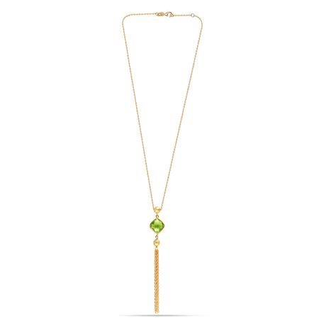 LeCalla - Buy 925 Sterling Silver Gold-Plated Peridot Natural ...